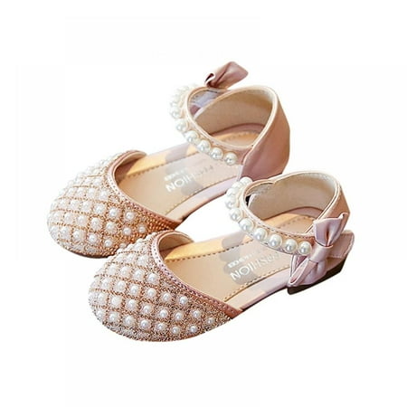 URMAGIC Girls Toddler/Little Kid Flats Dress Shoes Princess Pearls Bow Girl Glitter Party Wedding Sandals
URMAGIC Girls Toddler/Little Kid Flats Dress Shoes Princess Pearls Bow Girl Glitter Party Wedding Sandals