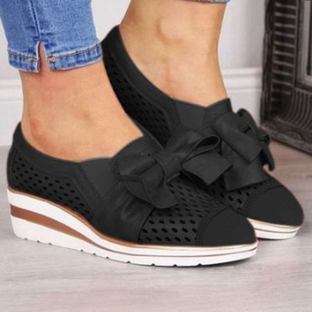 Womens Casual Round Toe Wedges Loafers Bowknot Breathable Hollow Out Walking Shoes Platform Sandals 40
Womens Casual Round Toe Wedges Loafers Bowknot Breathable Hollow Out Walking Shoes Platform Sandals 40