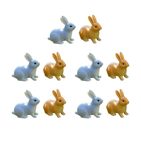 HEMOTON 10pcs Rabbit Model Mini Sitting Rabbit Craft Micro-landscape Ornaments for Garden Courtyard (5pcs White and 5pcs Yellow)
HEMOTON 10pcs Rabbit Model Mini Sitting Rabbit Craft Micro-landscape Ornaments for Garden Courtyard (5pcs White and 5pcs Yellow)