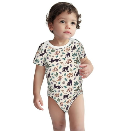Fotbe Black Cat And Snake Pattern Unisex-baby Short-sleeve Bodysuit Short Sleeve Bodysuits One-piece 100% Organic Cotton for Infant Baby Boys Unisex-6 Months
Fotbe Black Cat And Snake Pattern Unisex-baby Short-sleeve Bodysuit Short Sleeve Bodysuits One-piece 100% Organic Cotton for Infant Baby Boys Unisex-6 Months