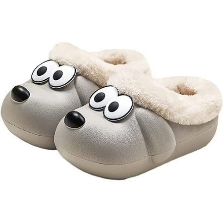 PIKADINGNIS Soft Plush Waterproof Dog Fuzzy Slippers for Boys Girls Winter Warm Fun Cute Animal Closed Toes Home Slippers Kids
PIKADINGNIS Soft Plush Waterproof Dog Fuzzy Slippers for Boys Girls Winter Warm Fun Cute Animal Closed Toes Home Slippers Kids