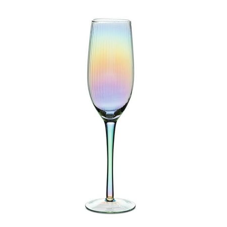 10 in. Optic Champagne Flute Lustre - Small