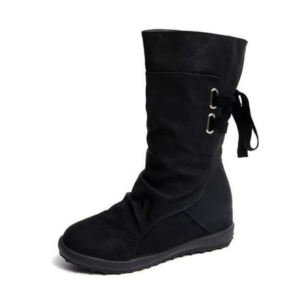 Lyinloo Women s Fashion Round Toe Belt Buckle Mid-Tube Boots Rear Strap Flat Boots Black 37
Lyinloo Women s Fashion Round Toe Belt Buckle Mid-Tube Boots Rear Strap Flat Boots Black 37