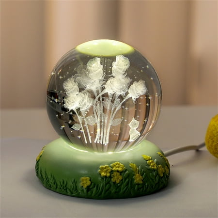 KAGAYD 3D Crystal Lamp 3D Flower Crystal Night Light With Warm Lamp And Colored Lamp Base Ideal Birthday Gift For Friends Lovers Boys And Girls
KAGAYD 3D Crystal Lamp 3D Flower Crystal Night Light With Warm Lamp And Colored Lamp Base Ideal Birthday Gift For Friends Lovers Boys And Girls
