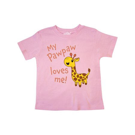 Inktastic My Pawpaw Loves me- cute giraffe Gift Toddler Boy or Toddler Girl T-Shirt
Inktastic My Pawpaw Loves me- cute giraffe Gift Toddler Boy or Toddler Girl T-Shirt