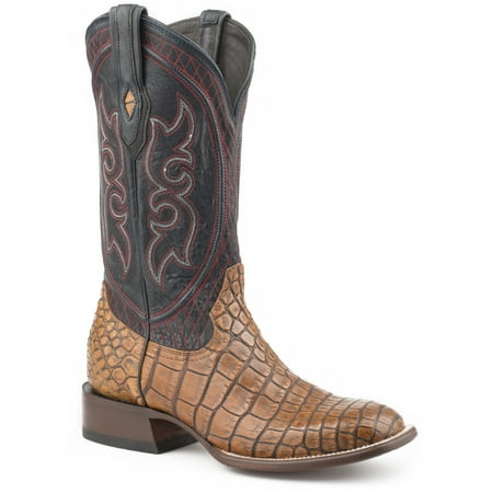 Men s Stetson Roundup Taupe Alligator Boots Handcrafted JBS Collection Honey