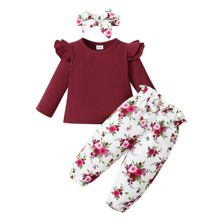 3T Baby Girls Outfits 4T Girls 3PCS Fall Winter Clothing Set Toddler Girls Long Sleeve Top Pants Headband Set Red
3T Baby Girls Outfits 4T Girls 3PCS Fall Winter Clothing Set Toddler Girls Long Sleeve Top Pants Headband Set Red