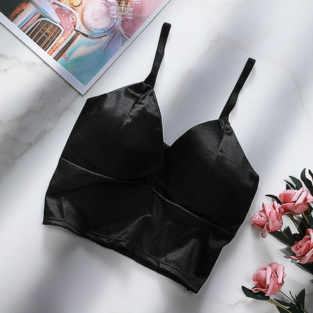 Raeneomay Bras for Women Deals Clearance Women Fashion Solid Color Sexy V-neck Sling Wrap Chest Satin Underwear Top
Raeneomay Bras for Women Deals Clearance Women Fashion Solid Color Sexy V-neck Sling Wrap Chest Satin Underwear Top