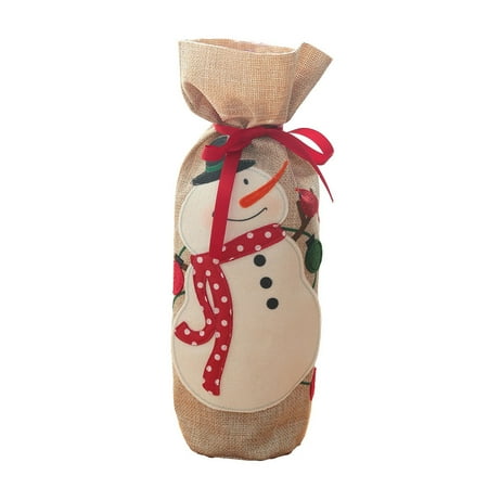 Thinsont Xmas Wine Bottle Covers Bag Festival Party Decorations Linen Practical Protector Party Family Dinner Holiday Ornaments Snowman
Thinsont Xmas Wine Bottle Covers Bag Festival Party Decorations Linen Practical Protector Party Family Dinner Holiday Ornaments Snowman