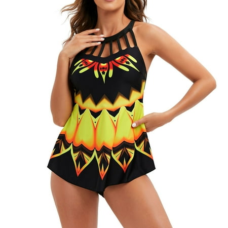 YWDJ Tankini Bathing Suits for Women Tummy Control Strappy Back Set Swimdress Panty Beachwear Yellow XL
YWDJ Tankini Bathing Suits for Women Tummy Control Strappy Back Set Swimdress Panty Beachwear Yellow XL