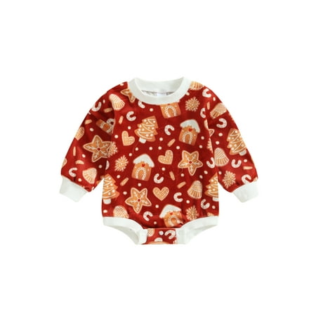 Qtinghua Infant Baby Girl Boy Christmas Romper Long Sleeve Cartoon Graphic Bodysuit Playsuit Fall Winter Clothes Red 6-12 Months
Qtinghua Infant Baby Girl Boy Christmas Romper Long Sleeve Cartoon Graphic Bodysuit Playsuit Fall Winter Clothes Red 6-12 Months