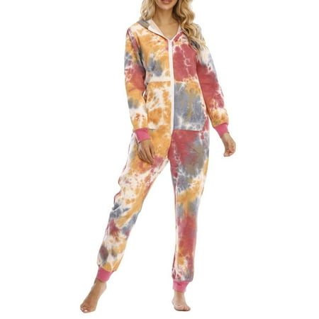 Women s Sherpa Lined Hooded Pajamas Tie Dye Warm Fleece Zip Up Long Sleeve Onesie Jumpsuit Casual Soft Sleepwear
Women s Sherpa Lined Hooded Pajamas Tie Dye Warm Fleece Zip Up Long Sleeve Onesie Jumpsuit Casual Soft Sleepwear