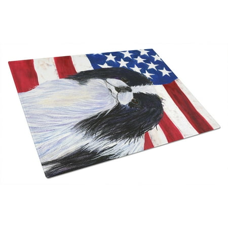 Carolines Treasures SS4223LCB USA American Flag with Japanese Chin Glass Cutting Board Large 12H x 16W multicolor
Carolines Treasures SS4223LCB USA American Flag with Japanese Chin Glass Cutting Board Large 12H x 16W multicolor