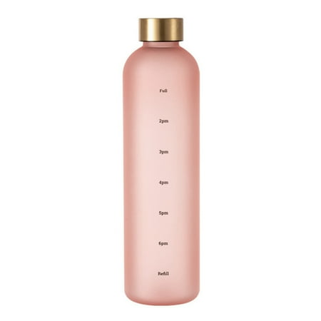 1L Water with Time 32 Motivational Reusable Fitness Sports Leakproof Frosted Plastic Pink
1L Water with Time 32 Motivational Reusable Fitness Sports Leakproof Frosted Plastic Pink