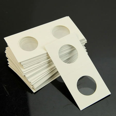 50pcs 31.5mm Lighthouse Stamp Coin Holders Cover Case Storage 2X2 Flip New
