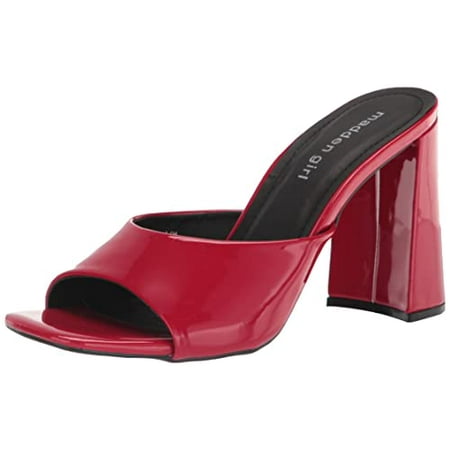 Madden Girl Women s Genius Heeled Sandal Red Patent 6