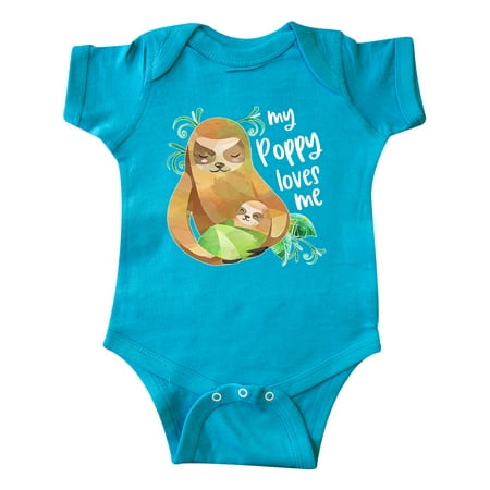 Inktastic My Poppy Loves Me- Cute Sloth and Baby Gift Baby Boy or Baby Girl Bodysuit 
Inktastic My Poppy Loves Me- Cute Sloth and Baby Gift Baby Boy or Baby Girl Bodysuit