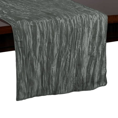 Ultimate Textile Crinkle Taffeta - Delano 14 x 108-Inch Table Runner