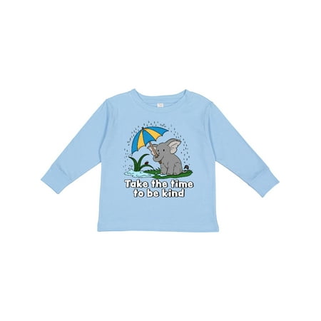 Inktastic Take the Time to Be Kind with Cute Elephant and Umbrella Gift Toddler Boy or Toddler Girl Long Sleeve T-Shirt
Inktastic Take the Time to Be Kind with Cute Elephant and Umbrella Gift Toddler Boy or Toddler Girl Long Sleeve T-Shirt