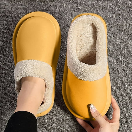 TANGNADE Women Shoes Womens Slippers For Womens Men Warm Shoes Soft Plush House Slippers Flip Flop Yellow 38-39
TANGNADE Women Shoes Womens Slippers For Womens Men Warm Shoes Soft Plush House Slippers Flip Flop Yellow 38-39