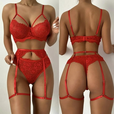 TANGNADE New Sexy Fashion Lace Lingerie Underwear Sleepwear Steel Ring Pajamas Garter Red + XL
TANGNADE New Sexy Fashion Lace Lingerie Underwear Sleepwear Steel Ring Pajamas Garter Red + XL