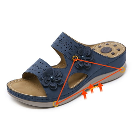 Summer Savings! Zpanxa Slippers for Women Flower Massage Sandals Large Size Vintage Wedge Comfortable Slippers Ergonomic Shoes Flip Flops for Women Navy 39
Summer Savings! Zpanxa Slippers for Women Flower Massage Sandals Large Size Vintage Wedge Comfortable Slippers Ergonomic Shoes Flip Flops for Women Navy 39