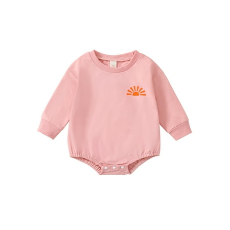 MissiMae Infant Jumpsuit Cartoon Sun/Letter Print Long Sleeve Round Neck Romper for Boys Girls 0-18M
MissiMae Infant Jumpsuit Cartoon Sun/Letter Print Long Sleeve Round Neck Romper for Boys Girls 0-18M