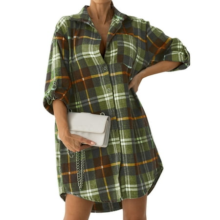 koaiezne Women s Flannel Plaid Light Weight Thin Tops Shirts Raglan Long Sleeve Button Down Chest Pocketed Shirts Blouse Womens plus Long Sleeve Sleep Shirt Vintage Blouse Women
koaiezne Women s Flannel Plaid Light Weight Thin Tops Shirts Raglan Long Sleeve Button Down Chest Pocketed Shirts Blouse Womens plus Long Sleeve Sleep Shirt Vintage Blouse Women