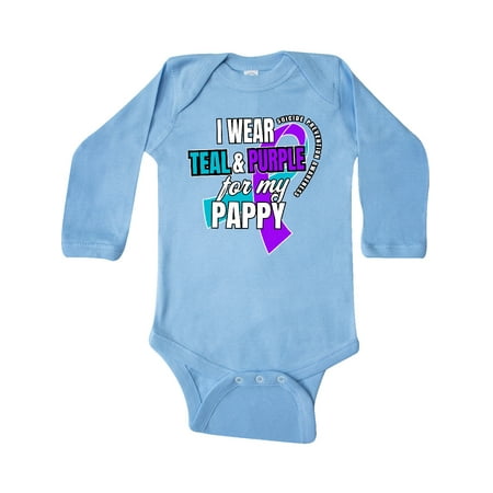 Inktastic Suicide Prevention I Wear Teal and Purple for My Pappy Gift Baby Boy or Baby Girl Long Sleeve Bodysuit
Inktastic Suicide Prevention I Wear Teal and Purple for My Pappy Gift Baby Boy or Baby Girl Long Sleeve Bodysuit