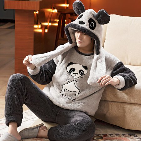PIKADINGNIS Mens Pajamas Set Winter Leisure Elastic Waist Men Sleepwear Wrm Flannel Mens Long Sleeve Nightwear Top Long Pant Home Clothes
PIKADINGNIS Mens Pajamas Set Winter Leisure Elastic Waist Men Sleepwear Wrm Flannel Mens Long Sleeve Nightwear Top Long Pant Home Clothes