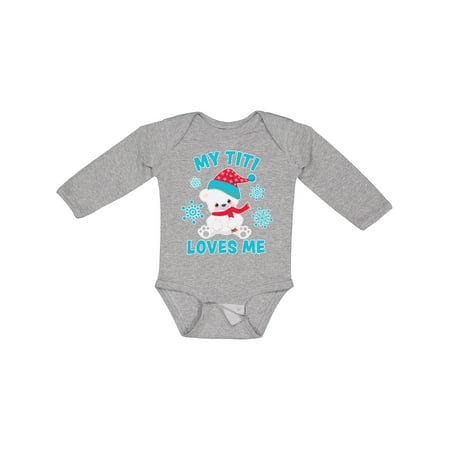 Inktastic Polar Bear My Titi Loves Me Gift Baby Boy or Baby Girl Long Sleeve Bodysuit
Inktastic Polar Bear My Titi Loves Me Gift Baby Boy or Baby Girl Long Sleeve Bodysuit