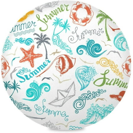Coolnut Summer Pattern Round Placemats Set of 1 Non-Slip Heat Resistant Washable Table Mats for Kitchen Dining Table Decoration 15.4 Inch
Coolnut Summer Pattern Round Placemats Set of 1 Non-Slip Heat Resistant Washable Table Mats for Kitchen Dining Table Decoration 15.4 Inch