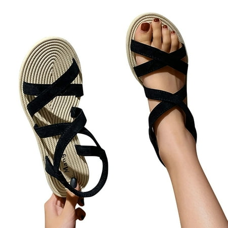 HIBRO Women s Flat Sandals Fashion Casual Summer Platform Closed Sandals With Buckle Elegant Pumps Low Top Breathable Casual Shoes Lace Up Summer Shoes Single Shoes
HIBRO Women s Flat Sandals Fashion Casual Summer Platform Closed Sandals With Buckle Elegant Pumps Low Top Breathable Casual Shoes Lace Up Summer Shoes Single Shoes