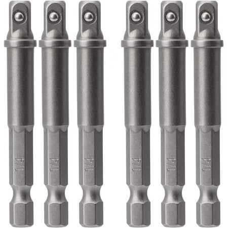 6 Pack 3/8 inch(10mm) Square Socket Adapter Bit Set Impact Driver Power Bits for Automotive DIY-1/4 Hex Shank
6 Pack 3/8 inch(10mm) Square Socket Adapter Bit Set Impact Driver Power Bits for Automotive DIY-1/4 Hex Shank