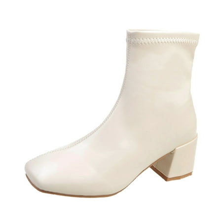 New Fashion Warm Female Boots Fashion Women Artificial Leather Solid Color Autumn Thick Sole Square Heels Slip On Mid Booties Square Toe Shoes
New Fashion Warm Female Boots Fashion Women Artificial Leather Solid Color Autumn Thick Sole Square Heels Slip On Mid Booties Square Toe Shoes