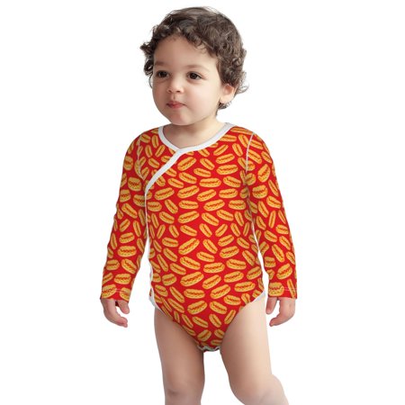 Fotbe A Big Hot Dog Pattern Unisex-baby Long-sleeve Bodysuit Long Sleeve Bodysuits One-piece 100% Organic Cotton for Infant Baby Boys Unisex-6 Months
Fotbe A Big Hot Dog Pattern Unisex-baby Long-sleeve Bodysuit Long Sleeve Bodysuits One-piece 100% Organic Cotton for Infant Baby Boys Unisex-6 Months