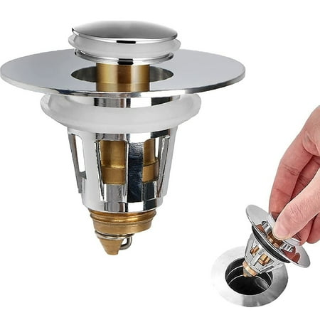 U.S. Standard Sink Push Drain 1 -1.4 - Universal Bathroom Sink Stopper - Basin Pop Up Bathroom Drain Stopper - Core Push Type Drain Plug with Spring Core Sink Stopper - Bathroom Sink Drain Plug
U.S. Standard Sink Push Drain 1 -1.4 - Universal Bathroom Sink Stopper - Basin Pop Up Bathroom Drain Stopper - Core Push Type Drain Plug with Spring Core Sink Stopper - Bathroom Sink Drain Plug