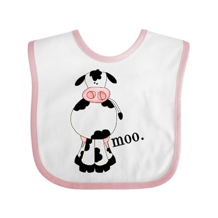 Inktastic Cow-moo. Gift Baby Boy or Baby Girl Bib
