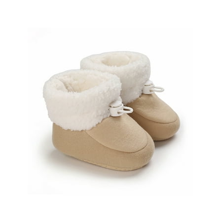 Ritualay Infant Baby Winter Booties Mid Calf Ankle Boot Cotton Snow Boots Cute Comfortable Warm Bootie Home Walking Plush Lined Crib Shoes Beige 5C
Ritualay Infant Baby Winter Booties Mid Calf Ankle Boot Cotton Snow Boots Cute Comfortable Warm Bootie Home Walking Plush Lined Crib Shoes Beige 5C