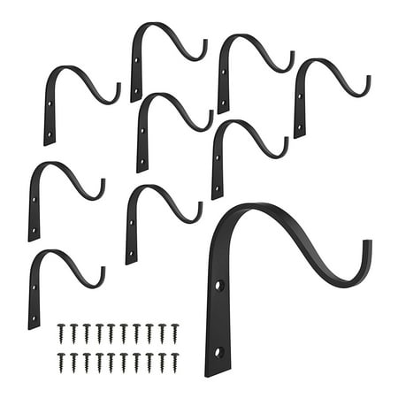 Wall Hook Iron Hanging Bracket Metal Storage Plant Basket Holder Vintage House Decoration 10pcs Black
Wall Hook Iron Hanging Bracket Metal Storage Plant Basket Holder Vintage House Decoration 10pcs Black