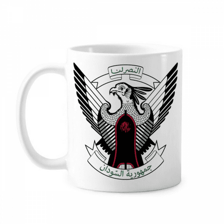 Sudan Africa National Emblem Mug Pottery Cerac Coffee Porcelain Cup Tableware