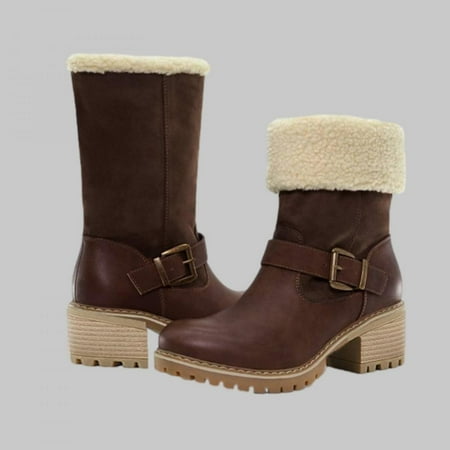 Tdoqot Womens Thigh High Boots- Wedges Christmas Gifts Casual Chunky Heel Women s Mid Calf Boots Coffee 41
Tdoqot Womens Thigh High Boots- Wedges Christmas Gifts Casual Chunky Heel Women s Mid Calf Boots Coffee 41