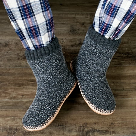 Mens Cozy Boot Slippers - Luxuriously Warm Sherpa Lining Anti-slip Gripper Soles for Indoor Comfort
Mens Cozy Boot Slippers - Luxuriously Warm Sherpa Lining Anti-slip Gripper Soles for Indoor Comfort
