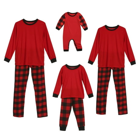 Ma&Baby Unisex Parent-Child Christmas Pajamas Set Red Plaid Long Sleeve Sleepwear Pyjama Nightwear Loungewear
Ma&Baby Unisex Parent-Child Christmas Pajamas Set Red Plaid Long Sleeve Sleepwear Pyjama Nightwear Loungewear