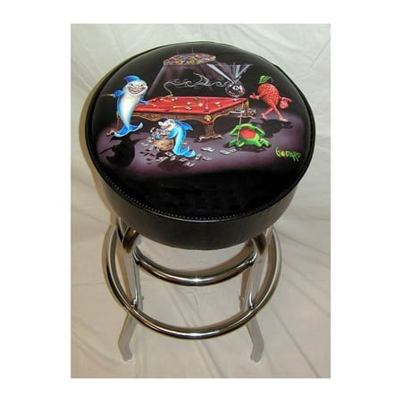 Michael Godard Pool Shark III Bar Stool