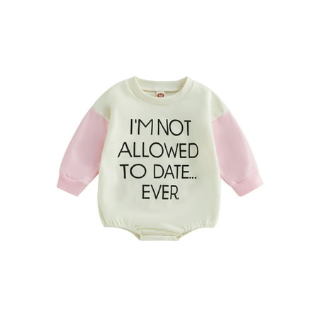 Amuver Baby Girls Romper Long Sleeve Crew Neck Letters Print Contrast Color Autumn Bodysuit for Casual Daily
Amuver Baby Girls Romper Long Sleeve Crew Neck Letters Print Contrast Color Autumn Bodysuit for Casual Daily