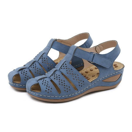 Cathalem Womens Wedge Flip Flops Summer Comfortable Platform Bohemia Shoes Sandals With Arch Cute Wide Width Sandals for Women Blue 7
Cathalem Womens Wedge Flip Flops Summer Comfortable Platform Bohemia Shoes Sandals With Arch Cute Wide Width Sandals for Women Blue 7