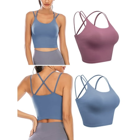 LELINTA Women Seamless Stretch Bra Padded Removable Pad Crisscross Back Sports Yoga Fitness Bra Workout Tops Black/ White/ Blue/ Purple
LELINTA Women Seamless Stretch Bra Padded Removable Pad Crisscross Back Sports Yoga Fitness Bra Workout Tops Black/ White/ Blue/ Purple