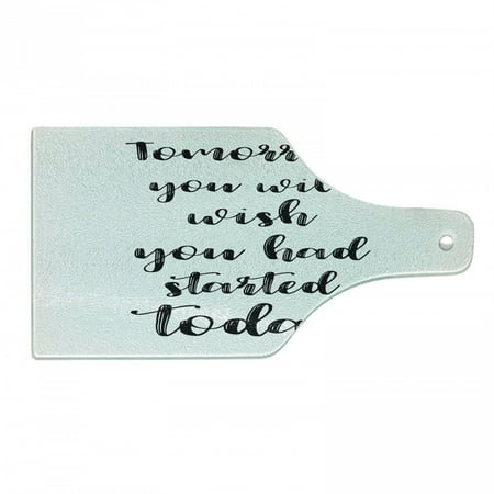 Black and White Cutting Board Monochrome Style Words Art Hand Lettering Illustration Decorative Tempered Glass Cutting and Serving Board Wine Bottle Shape Black and White by Ambesonne
Black and White Cutting Board Monochrome Style Words Art Hand Lettering Illustration Decorative Tempered Glass Cutting and Serving Board Wine Bottle Shape Black and White by Ambesonne
