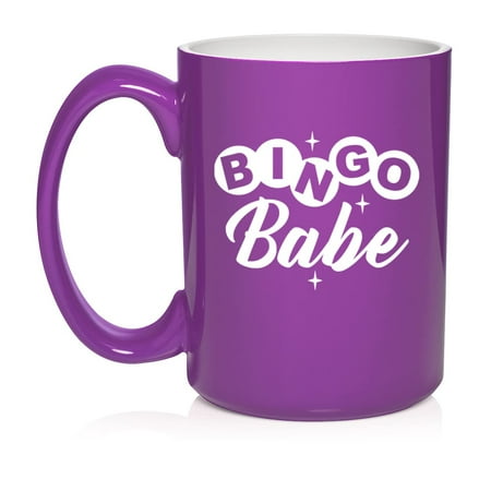 Bingo Babe Ceramic Coffee Mug Tea Cup Gift for Her Sister Women Family Best Friend Grandma Grandmother Mom Game Night Girlfriend Wife Mother’s Day Anniversary Birthday (15oz Purple)
Bingo Babe Ceramic Coffee Mug Tea Cup Gift for Her Sister Women Family Best Friend Grandma Grandmother Mom Game Night Girlfriend Wife Mother’s Day Anniversary Birthday (15oz Purple)